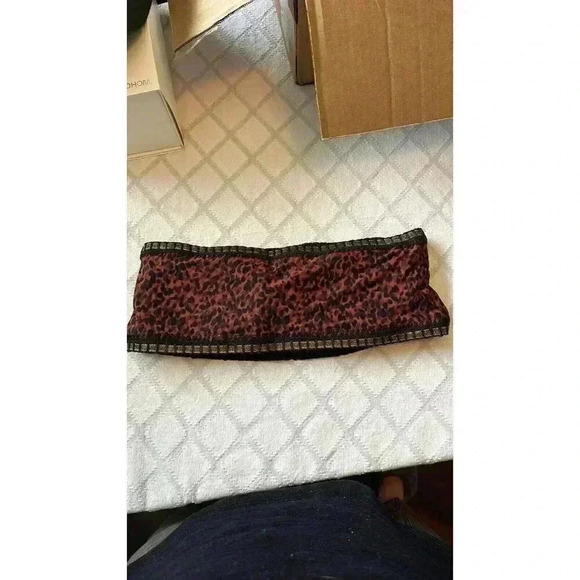 PQ Swim Platinum Swimwear Wild Heart Crochet Trim Bandeau Bikini Top Sz D (XL) - Picture 3 of 7